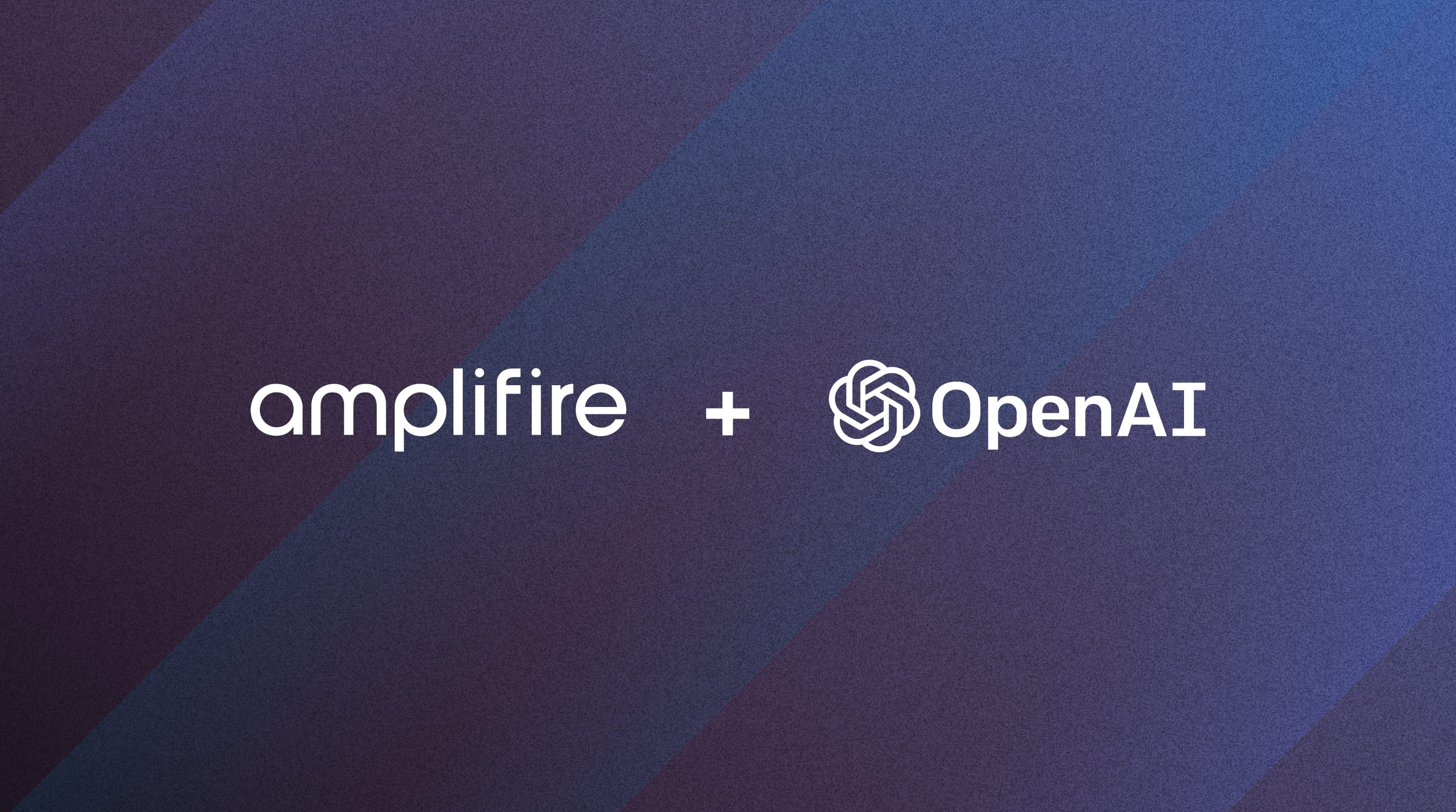 Amplifire and OpenAI logos