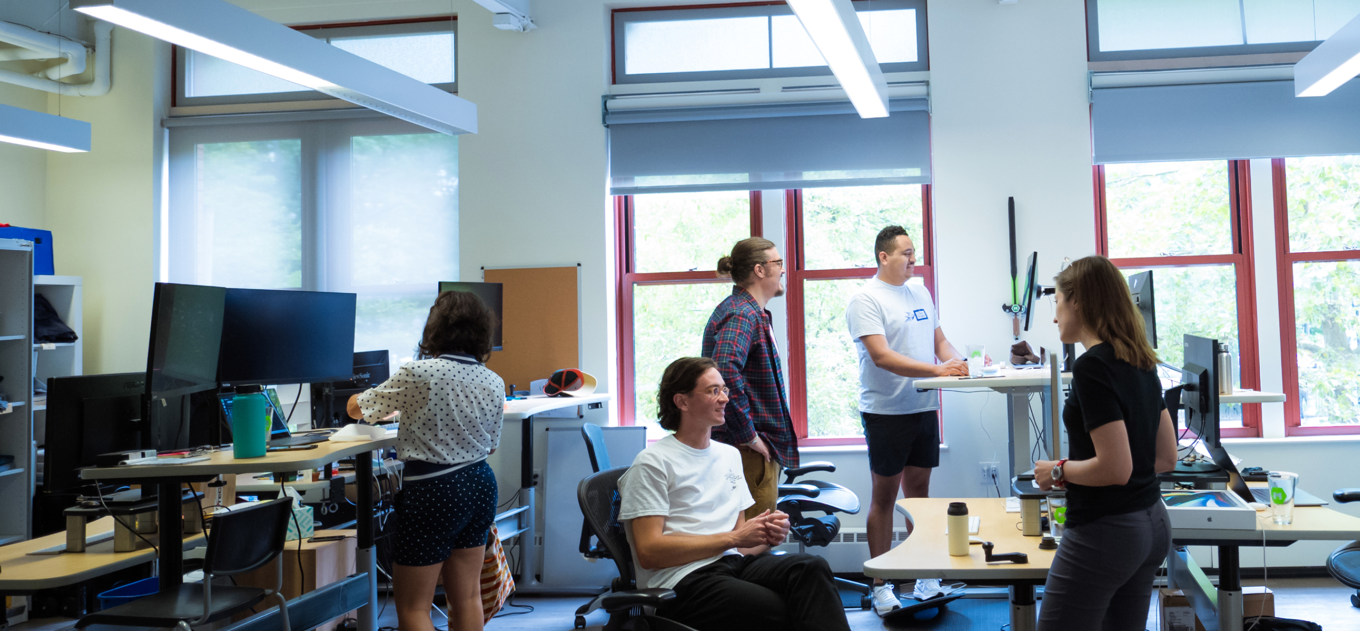 MojoTech UI/UX designers hard at work in the providence office.