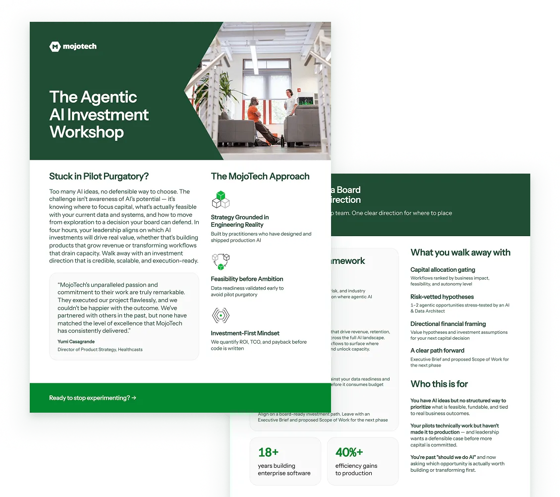 The AI Investment Workshop Fact Sheet preview